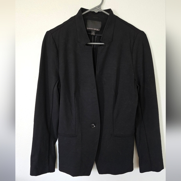 Banana Republic Black Blazer Size 8 - Picture 1 of 8